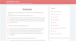 Desktop Screenshot of learnswahiliindar.com